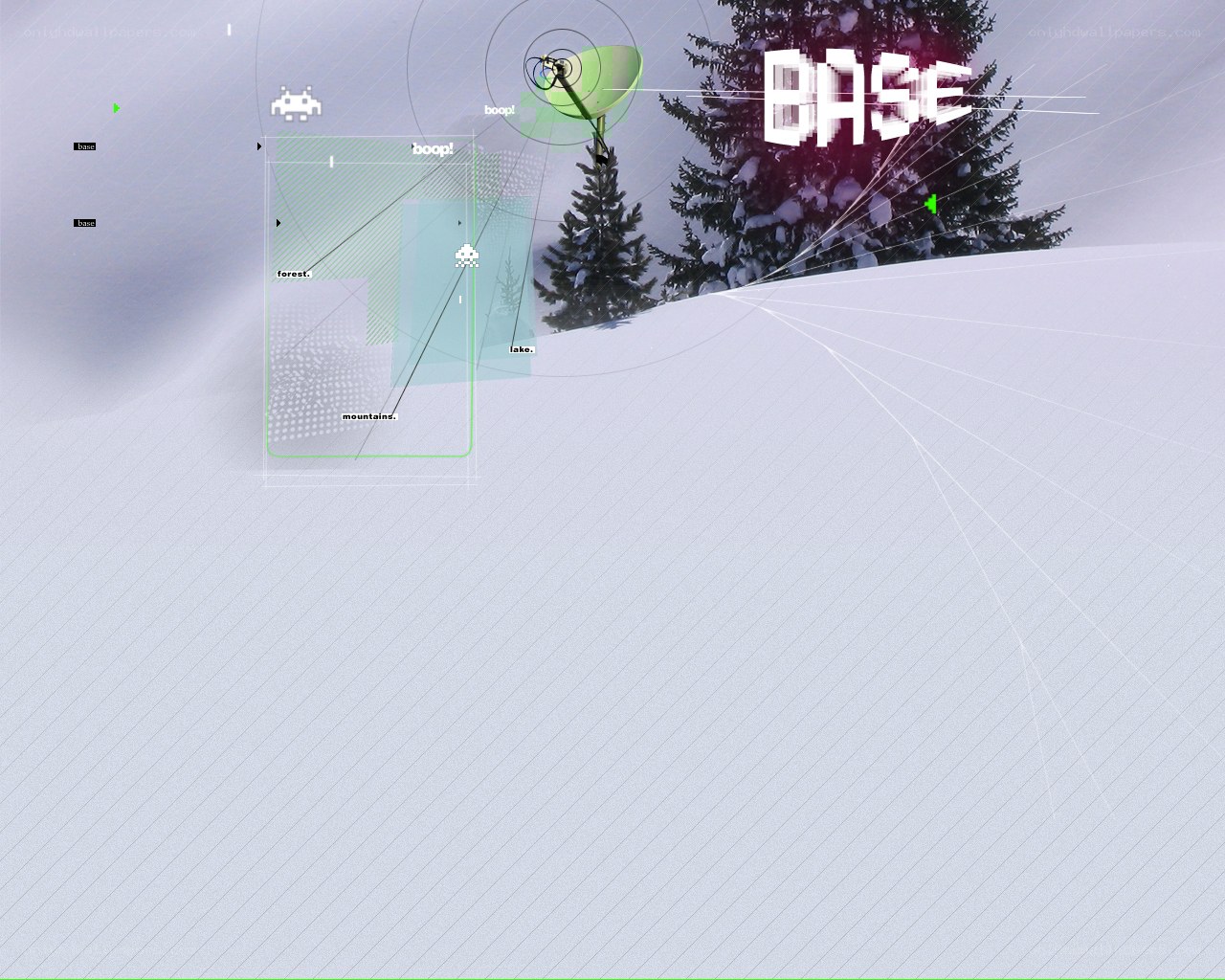 digital art with snowy landscape