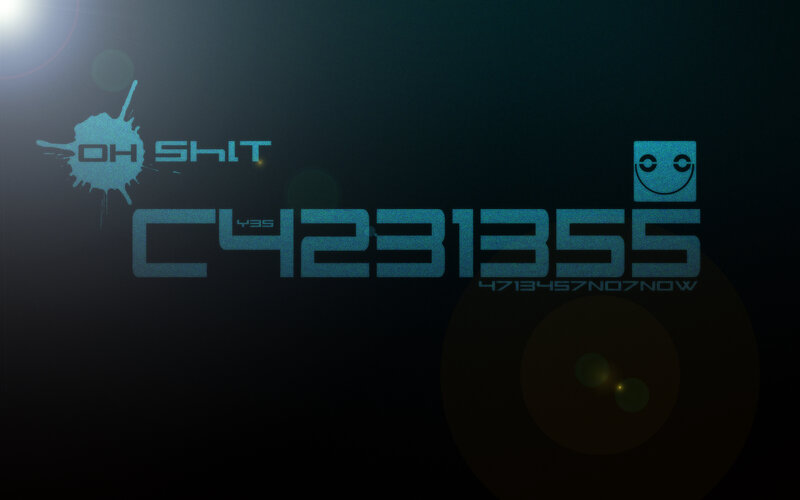 digital art with text and smiley