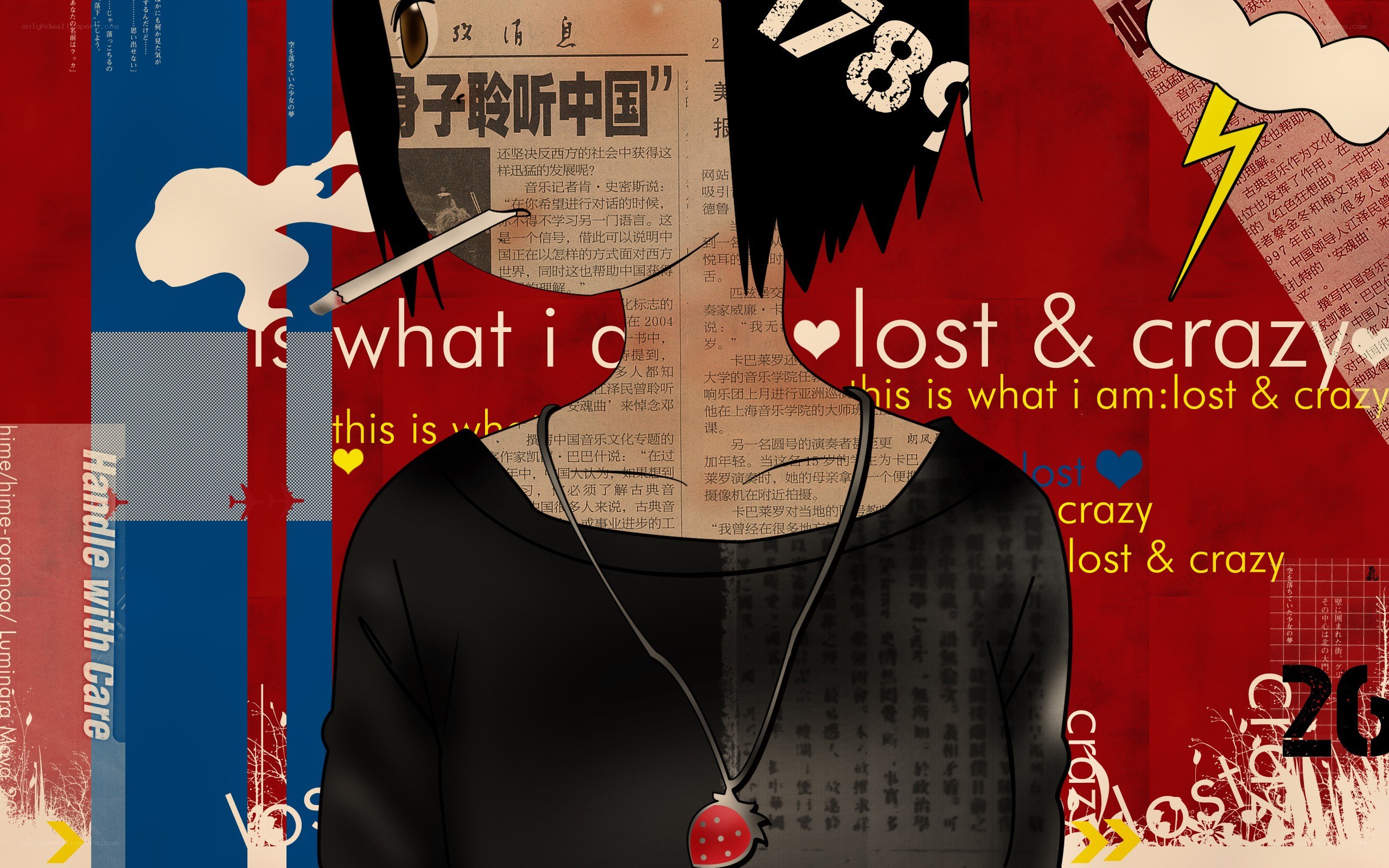 digital art with text collage