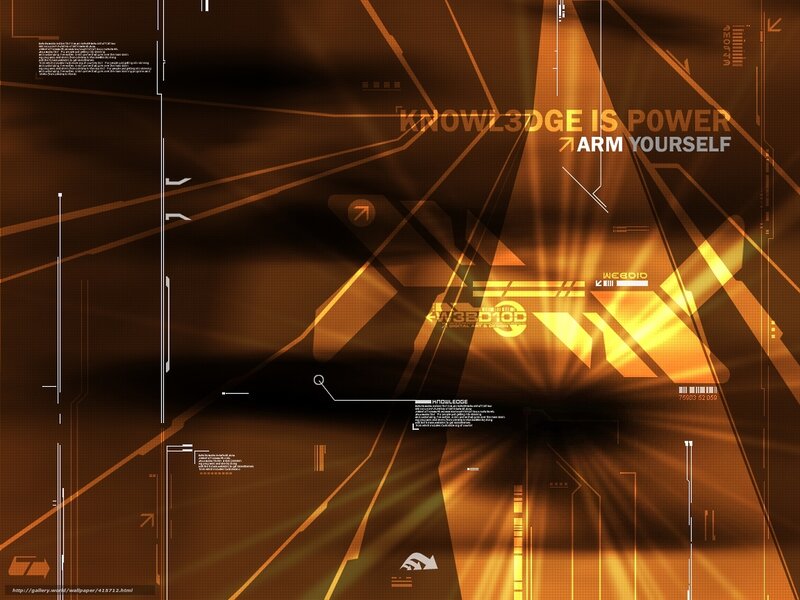 Digital Art with Text — Orange