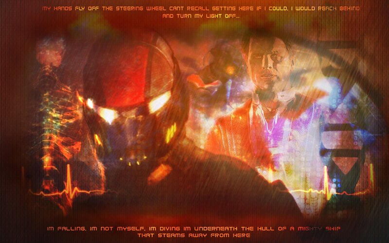 digital art with text overlay