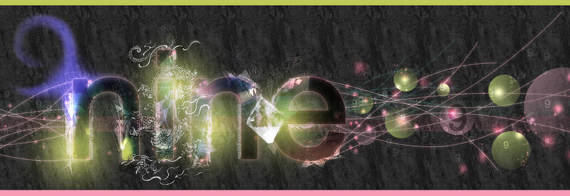 digital art with the word nine