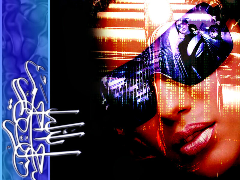digital art with woman's face