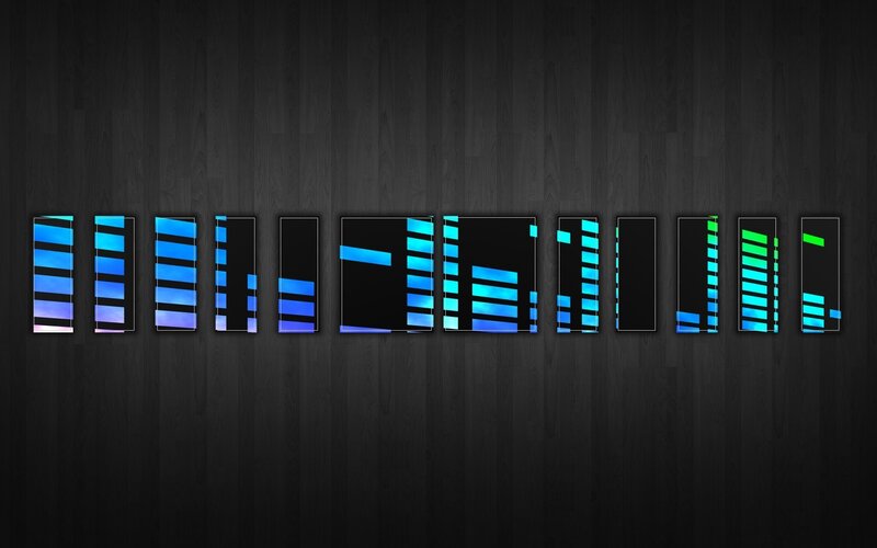digital audio equalizer bars