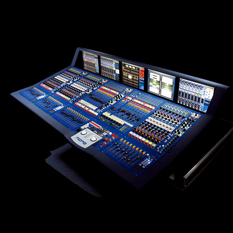 Digital Audio Mixing Console — Blue