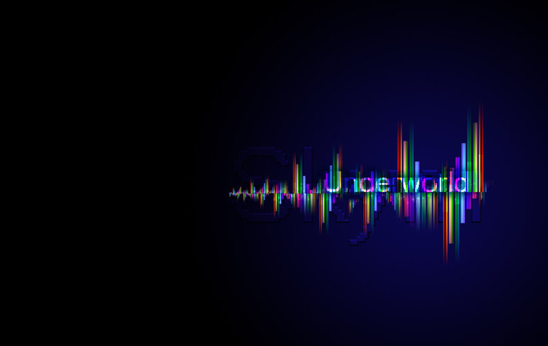 digital audio waveform art