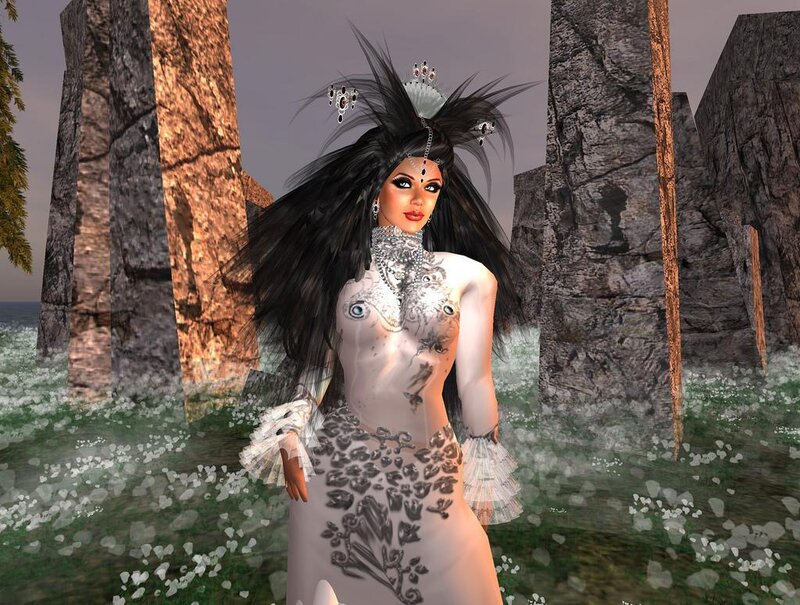 digital avatar in ornate dress