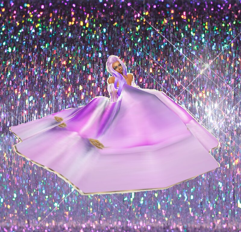 Digital Avatar in Purple Dress
