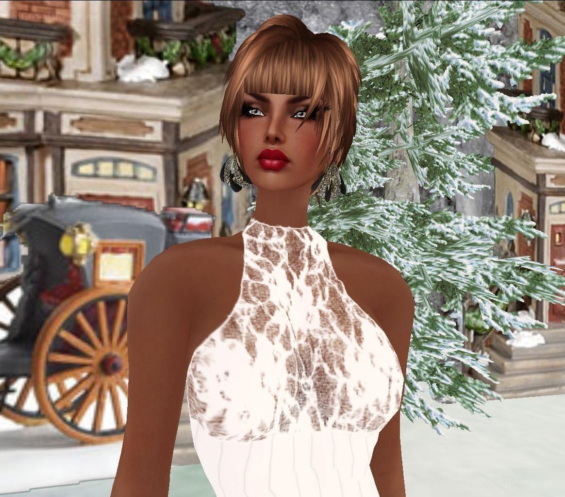 digital avatar in winter scene