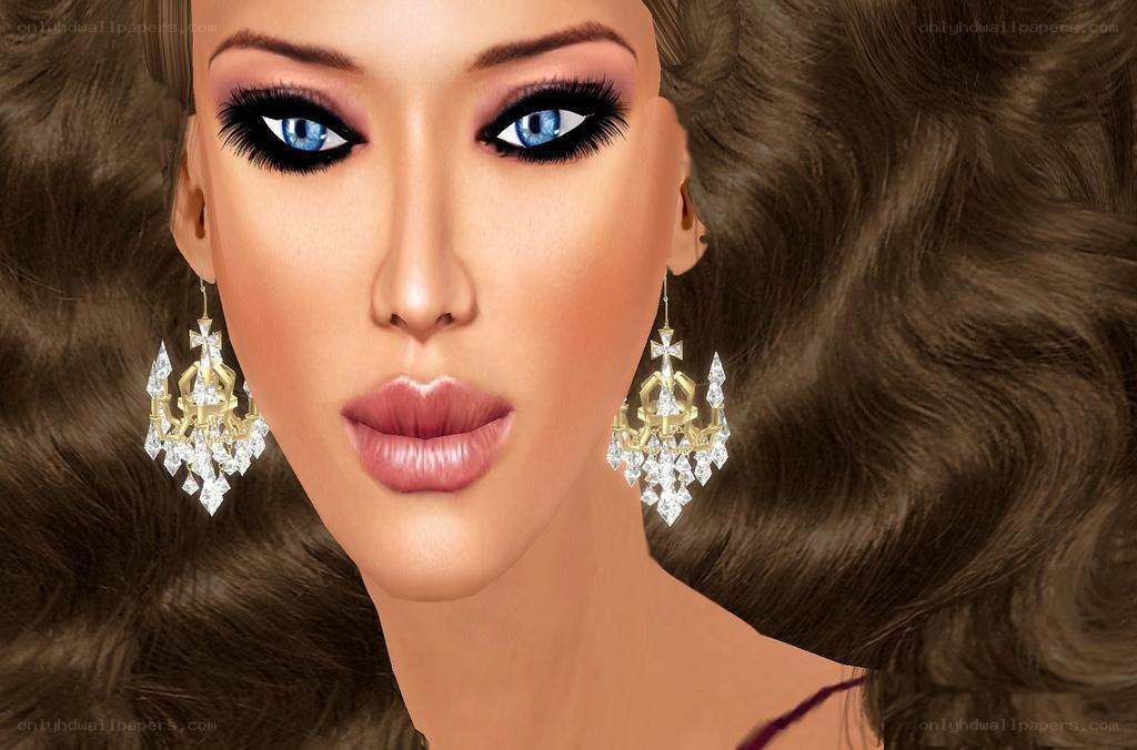 digital avatar with blue eyes