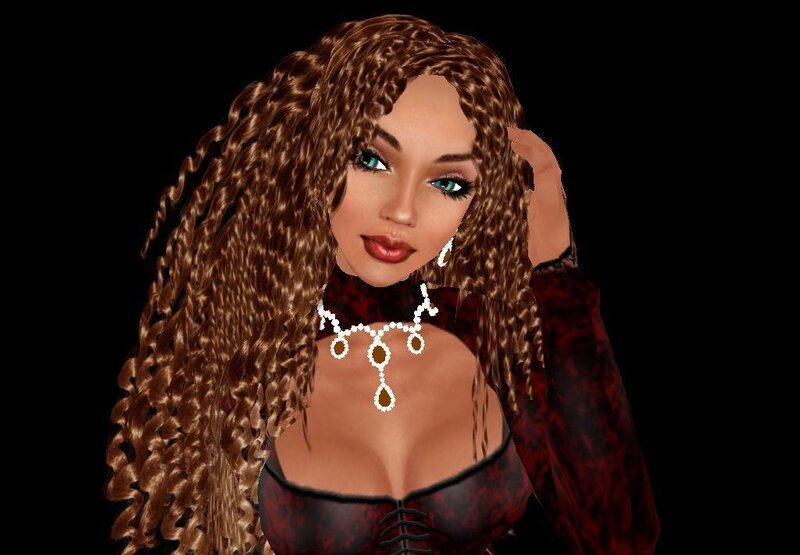 digital avatar with curly hair