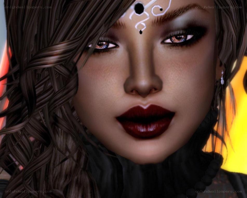 digital avatar with face paint