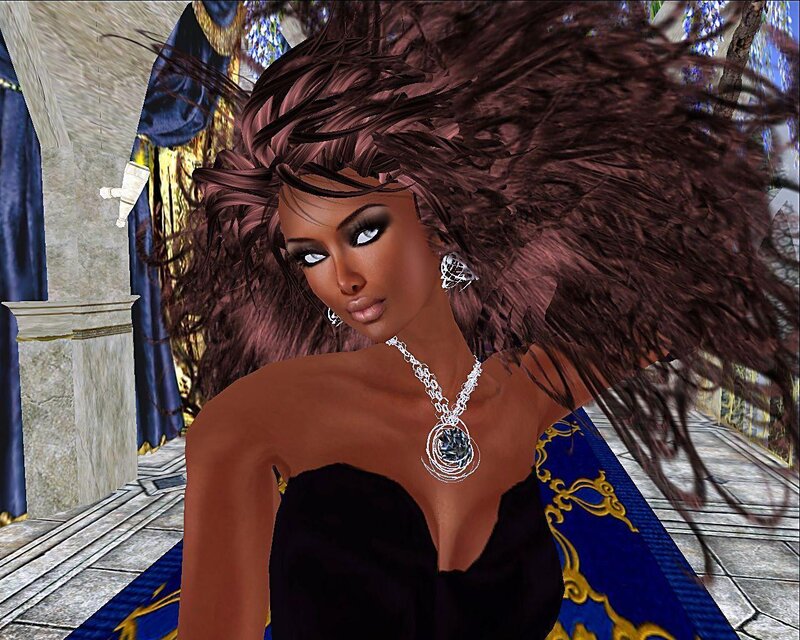digital avatar with feathered hair