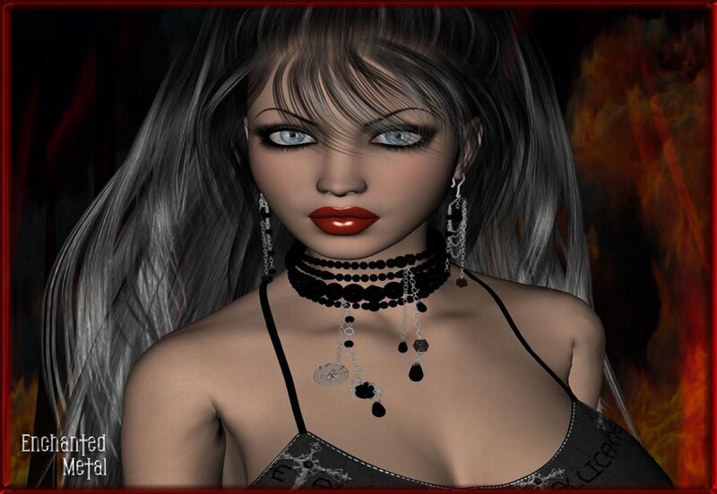 Digital avatar with gothic style