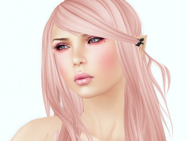 Digital Avatar with Pink Hair