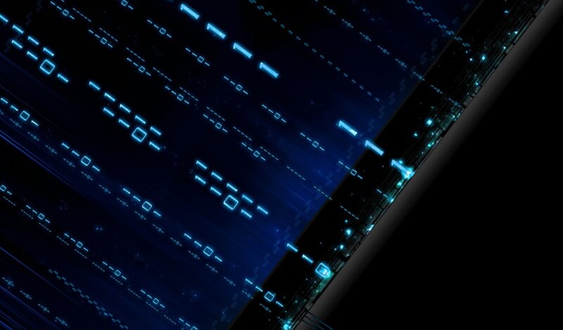digital binary code animation