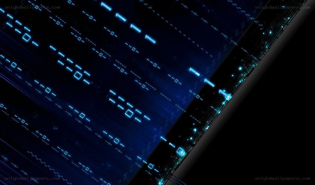 digital binary code animation