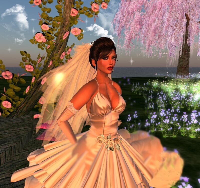 Digital Bride in Garden