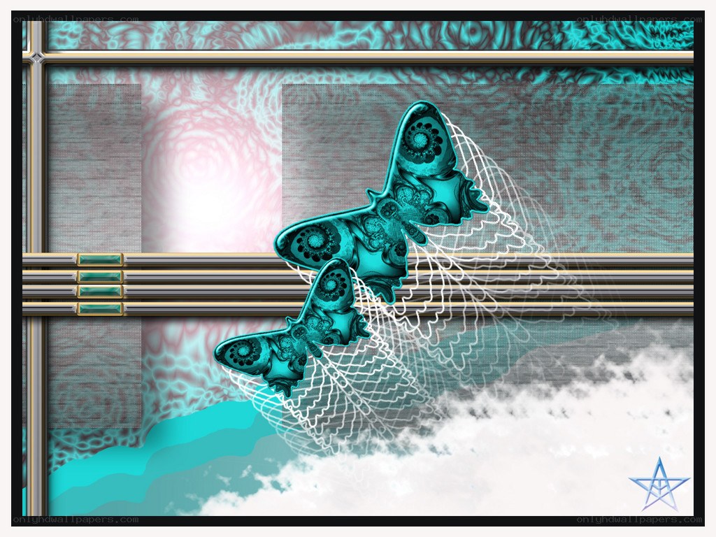 digital butterfly art