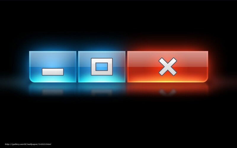 digital buttons with symbols