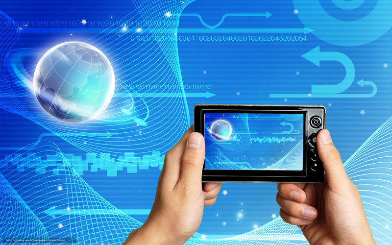digital camera capturing global network