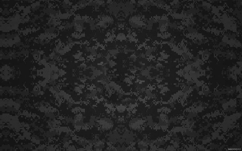 Digital Camouflage Pattern — Black