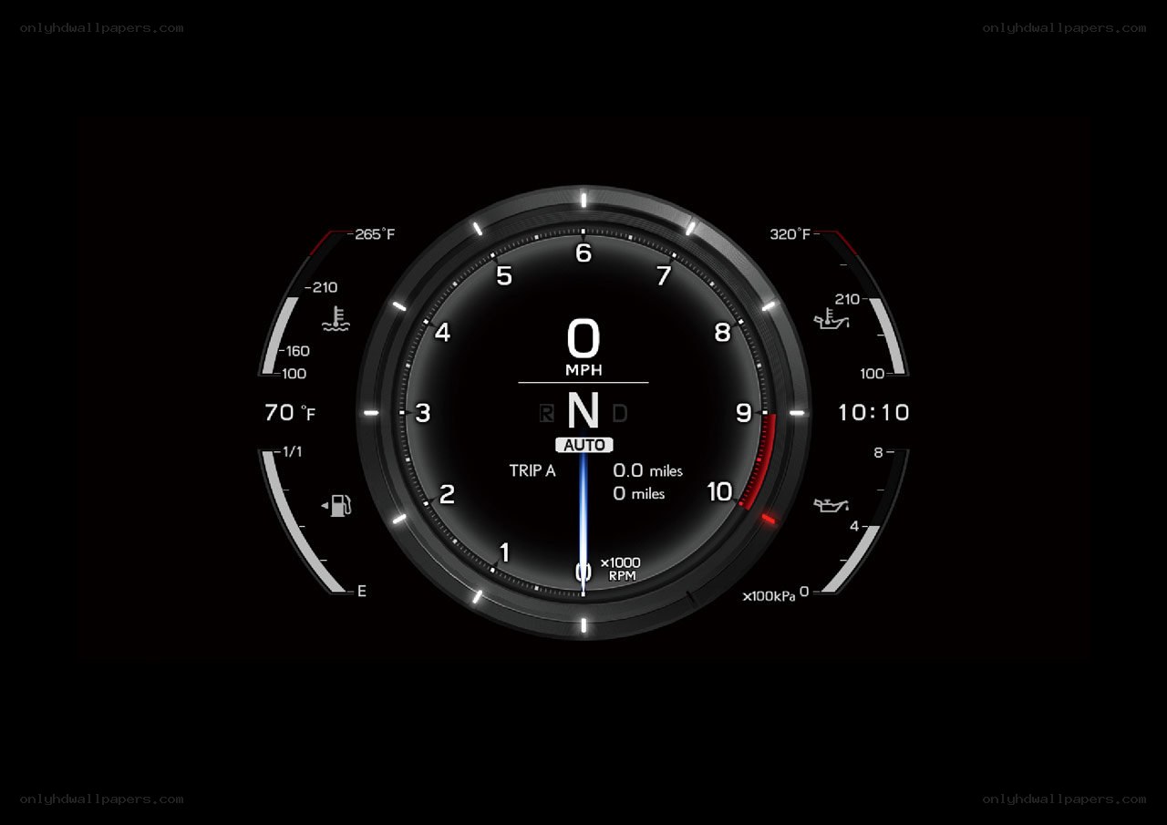 digital car dashboard display