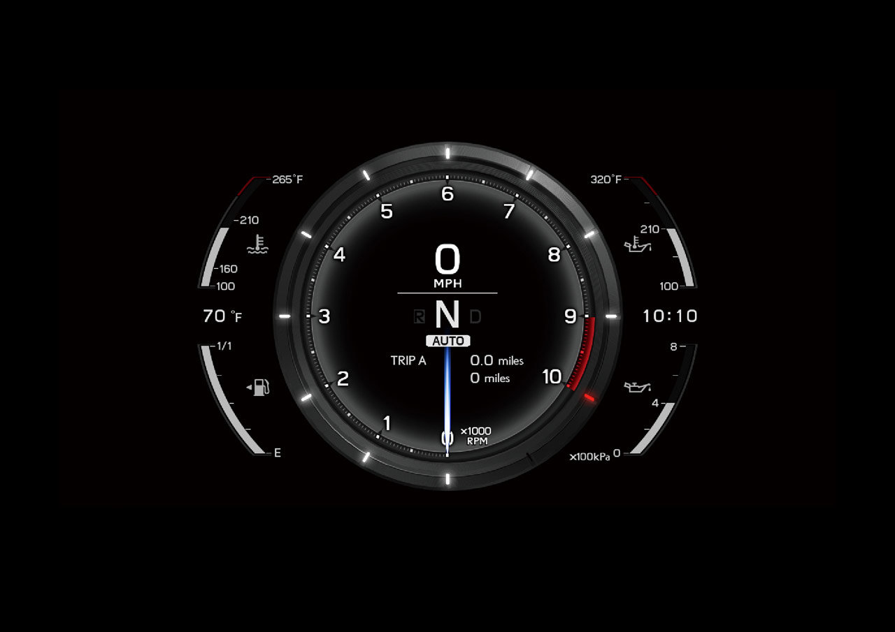 digital car dashboard display