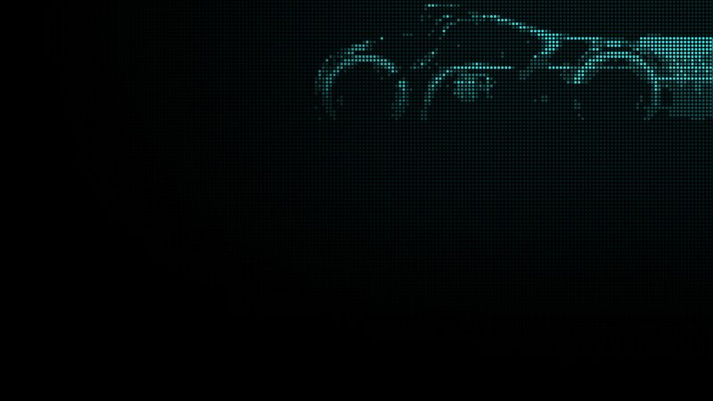 digital car outline