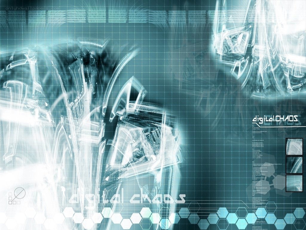 digital chaos abstract background