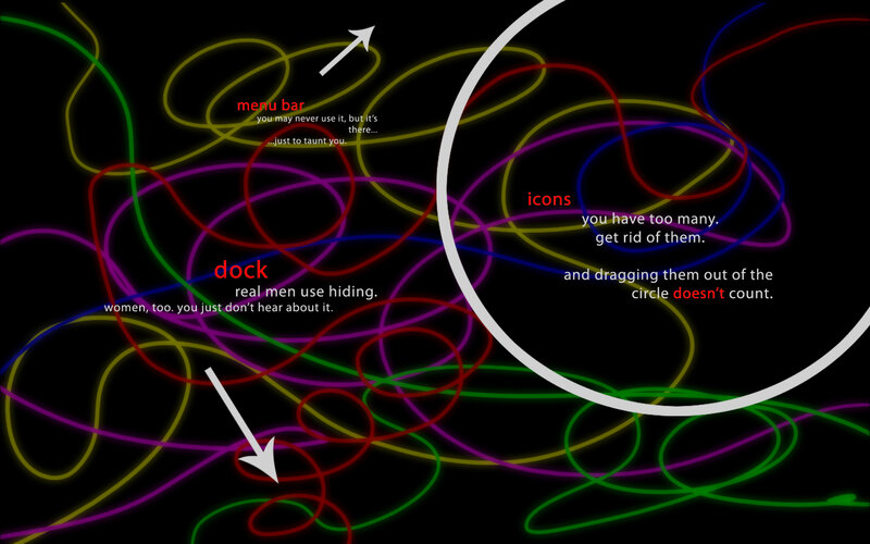 digital chaos with text annotations