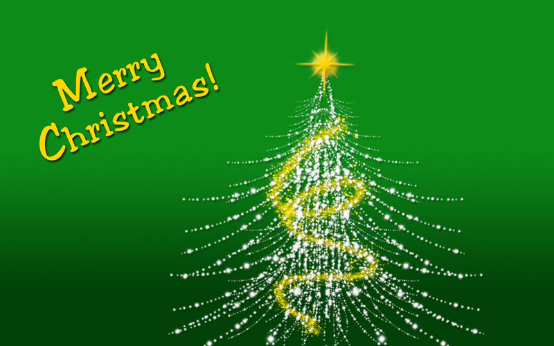 Digital Christmas Tree — Green