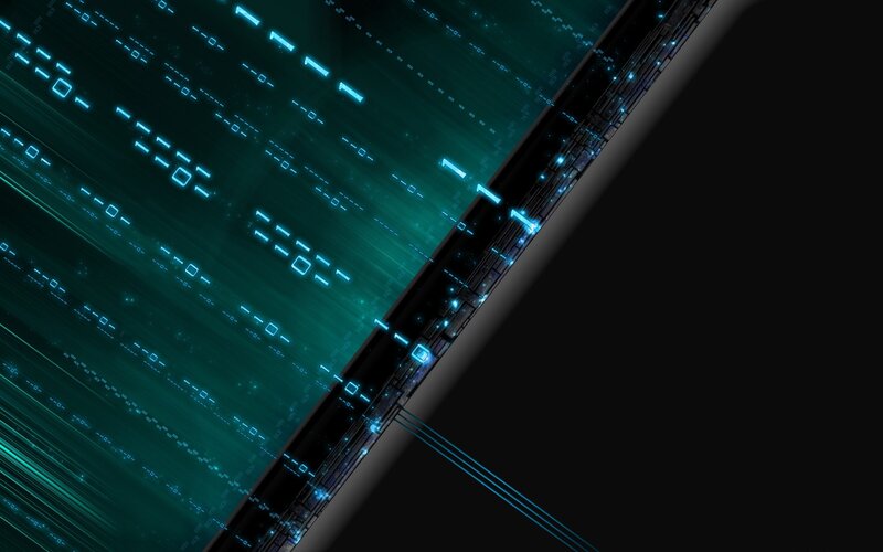 Digital Circuit Board — Teal