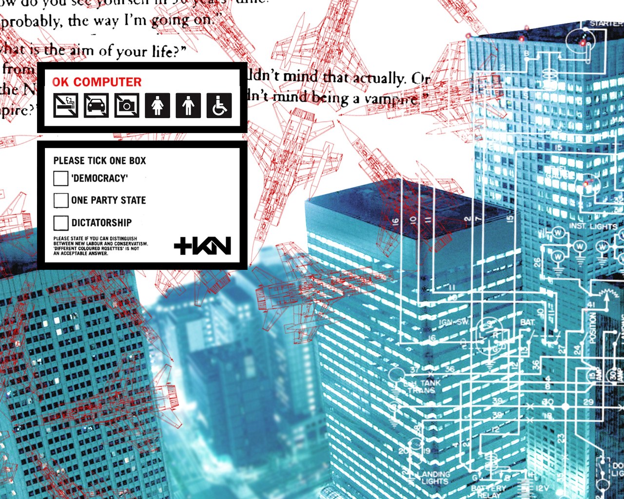 Digital city with political commentary