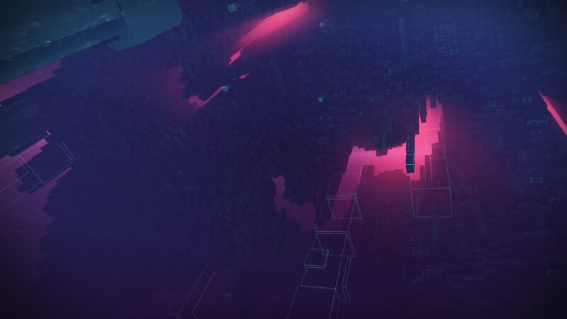 Digital Cityscape — Purple