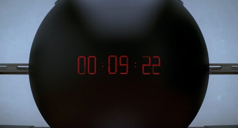 Digital Clock Display — Black, Dramatic, Photograph