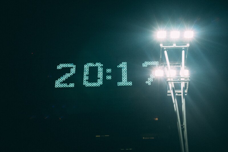 Digital Clock Display — Black, Dramatic