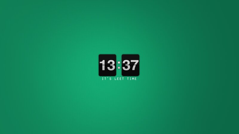 Digital Clock Display — Green