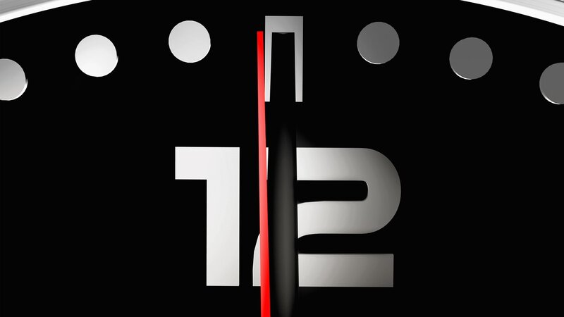 digital clock face close-up