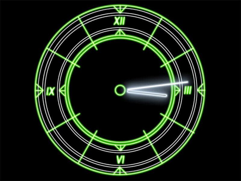 Digital Clock Face