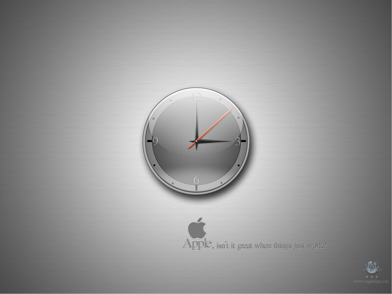 Digital Clock on Metal