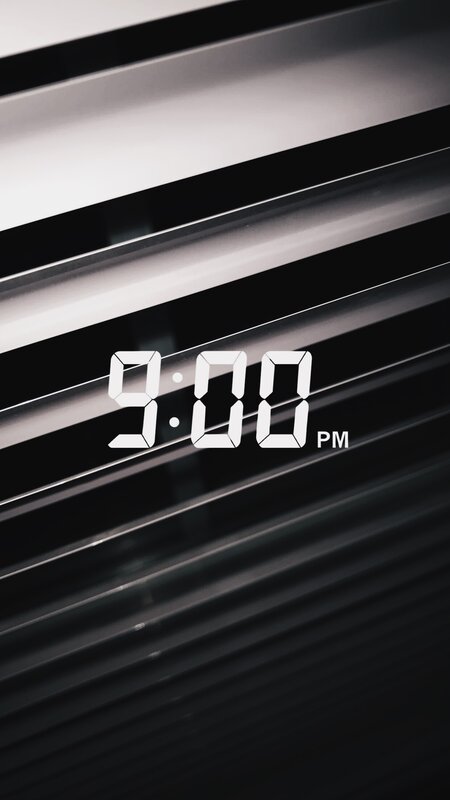 Digital Clock on Vent