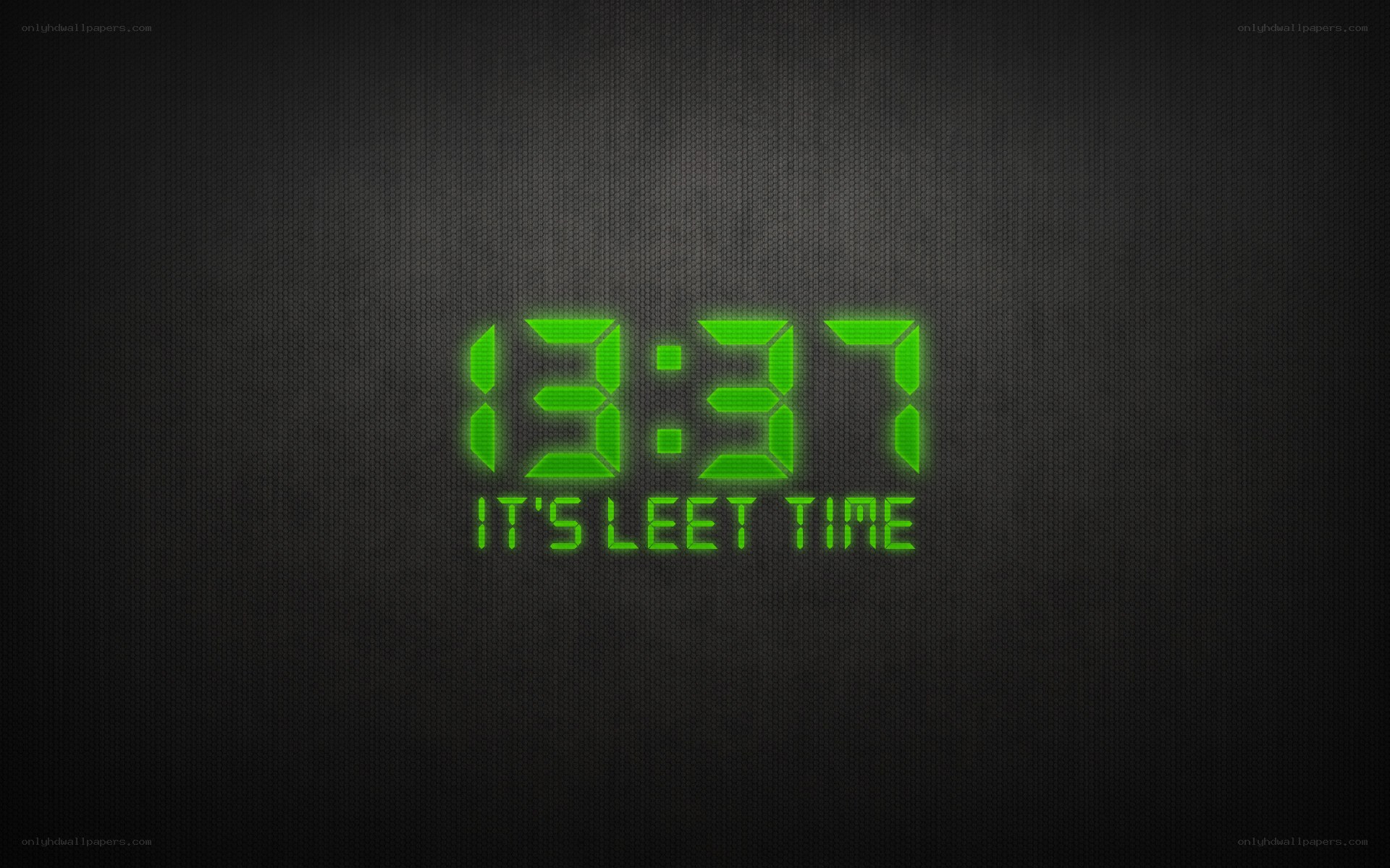 digital clock with leet time