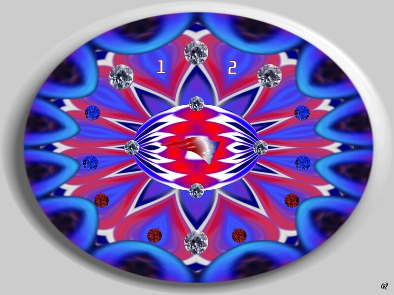 Digital Clock with Team Logo