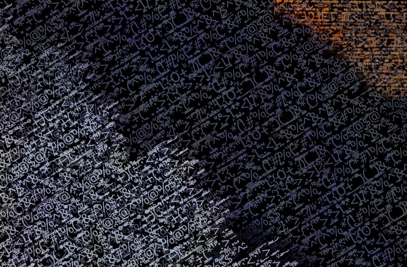 digital code background