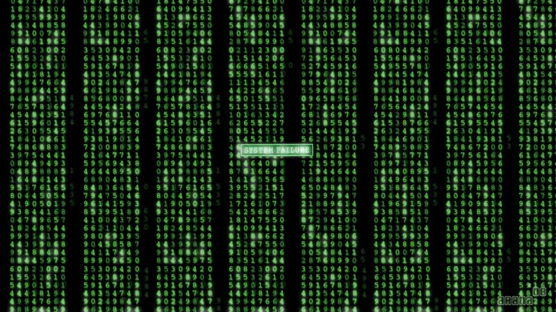 Digital Code Matrix — Black, Dramatic, Digital Art