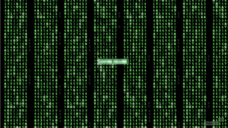 Digital Code Matrix — Black, Dramatic