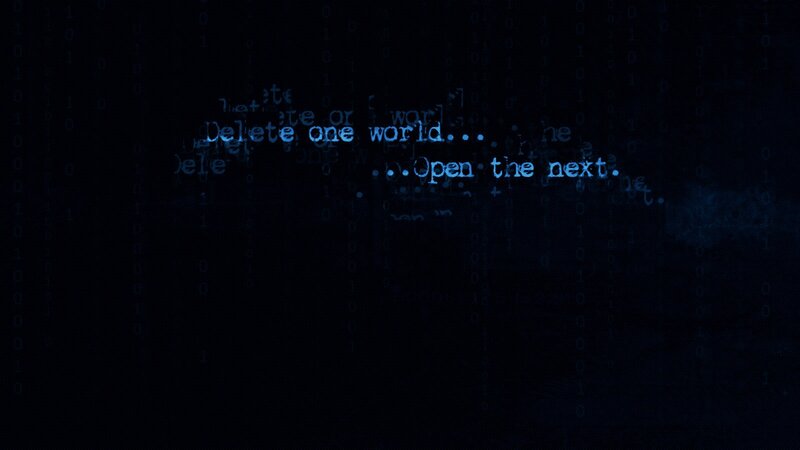 Digital Code Matrix — Black, Mysterious
