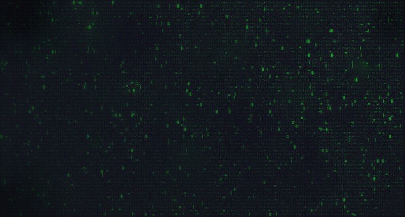 Digital Code Matrix — Black, Technological, Abstract, Binary Data