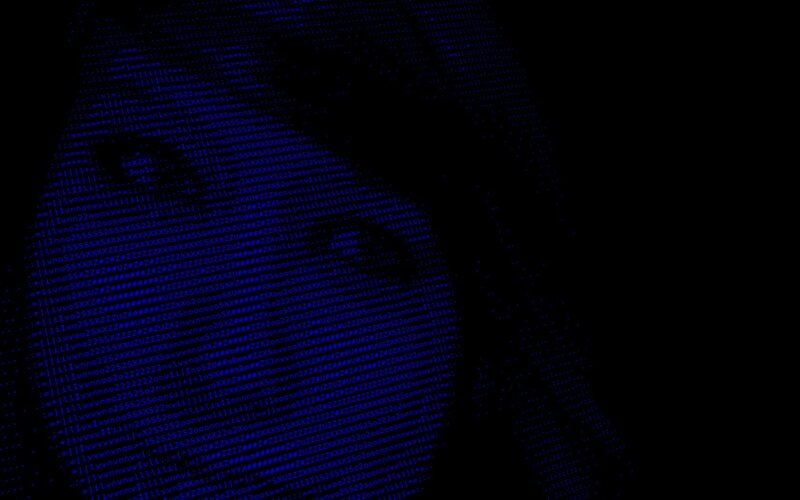 Digital Code Matrix — Black, Technological, Abstract, Binary Digits